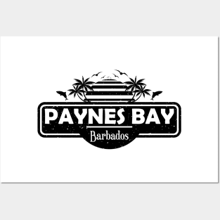 Paynes Bay Beach Barbados, Palm Trees Sunset Summer Posters and Art